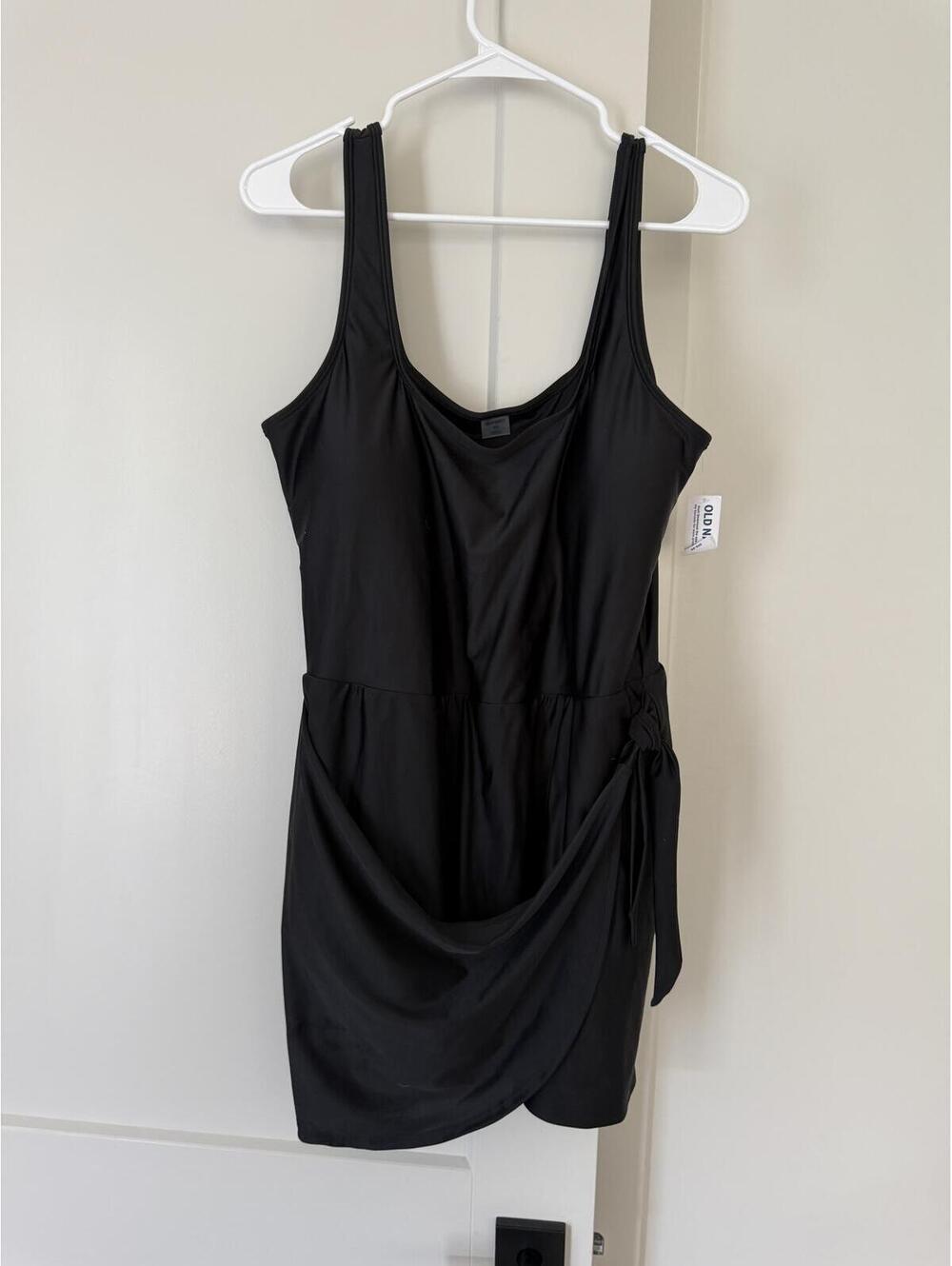 Old Navy Black Wrap Swim Dress XXL
